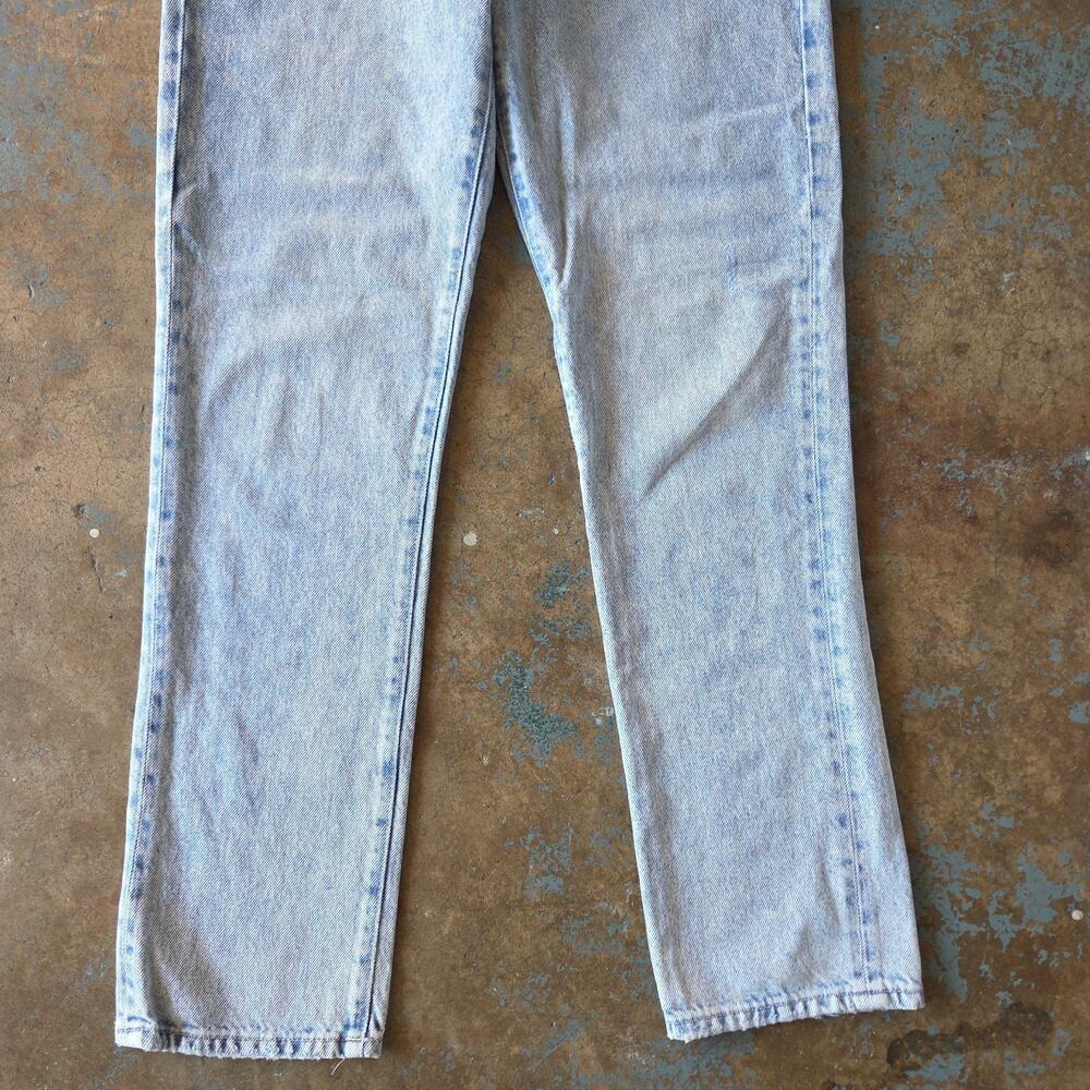 Good American Good Boy Jeans Size 2 26 Light Wash Denim Straight Leg GBL1859T - Picture 3 of 6